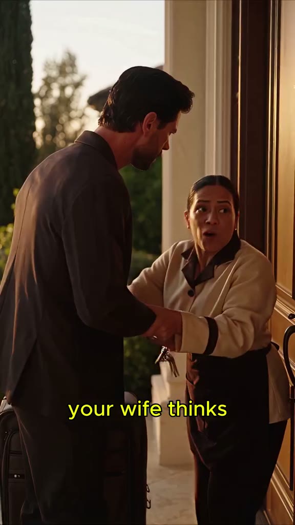 I Stood Outside My Own Front Door With My Luggage When My Housekeeper Grabbed My Arm And Whispered, "Don't Open That Door..."