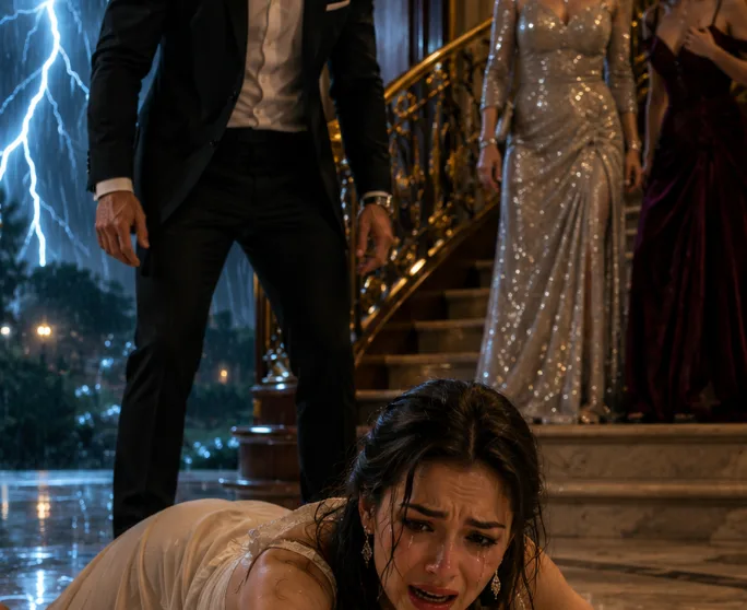 She Fell at the Mansion Door… Then the USB in Her Bag Exposed the Family’s Darkest Secret