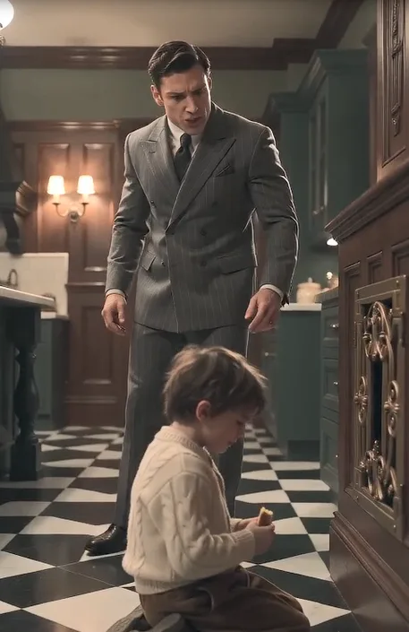 My son was secretly feeding a little girl through our kitchen vent—then she looked at me and called me Dad