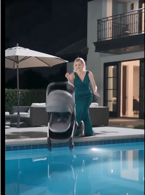"“What are you pointing at?”  Marcus finally followed Elena’s trembling finger toward the dark hedge.  Seconds earlier, Victoria had convinced him that Elena tried to kill his baby.  In reality, Victoria had deliberately pushed the stroller into the pool.