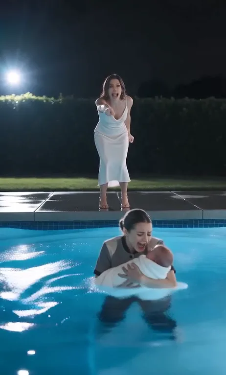 She Blamed Grace for Pushing the Baby Into the Pool—Then Leo Pointed at the Camera