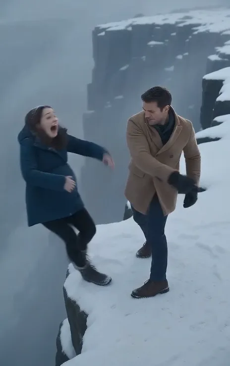 My Husband Pushed Me Off an Icy Cliff for $75 Million—Then I Walked Into My Own Funeral With the Billionaire Father He Never Knew I Had