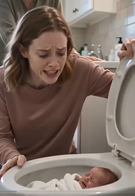 I heard my baby screaming from the downstairs bathroom and found my husband’s stepmother trying to shut the toilet lid. I pulled it open and saw my newborn inside.