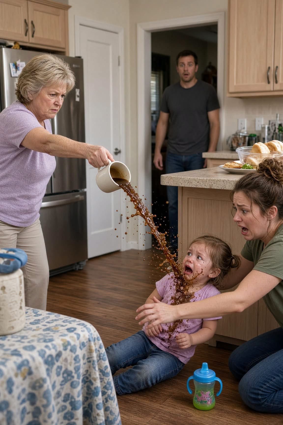 My Mother-in-Law Threw Scalding Coffee in My Toddler’s Face—Then Lied to Paramedics, But She Forgot My Phone Was Recording