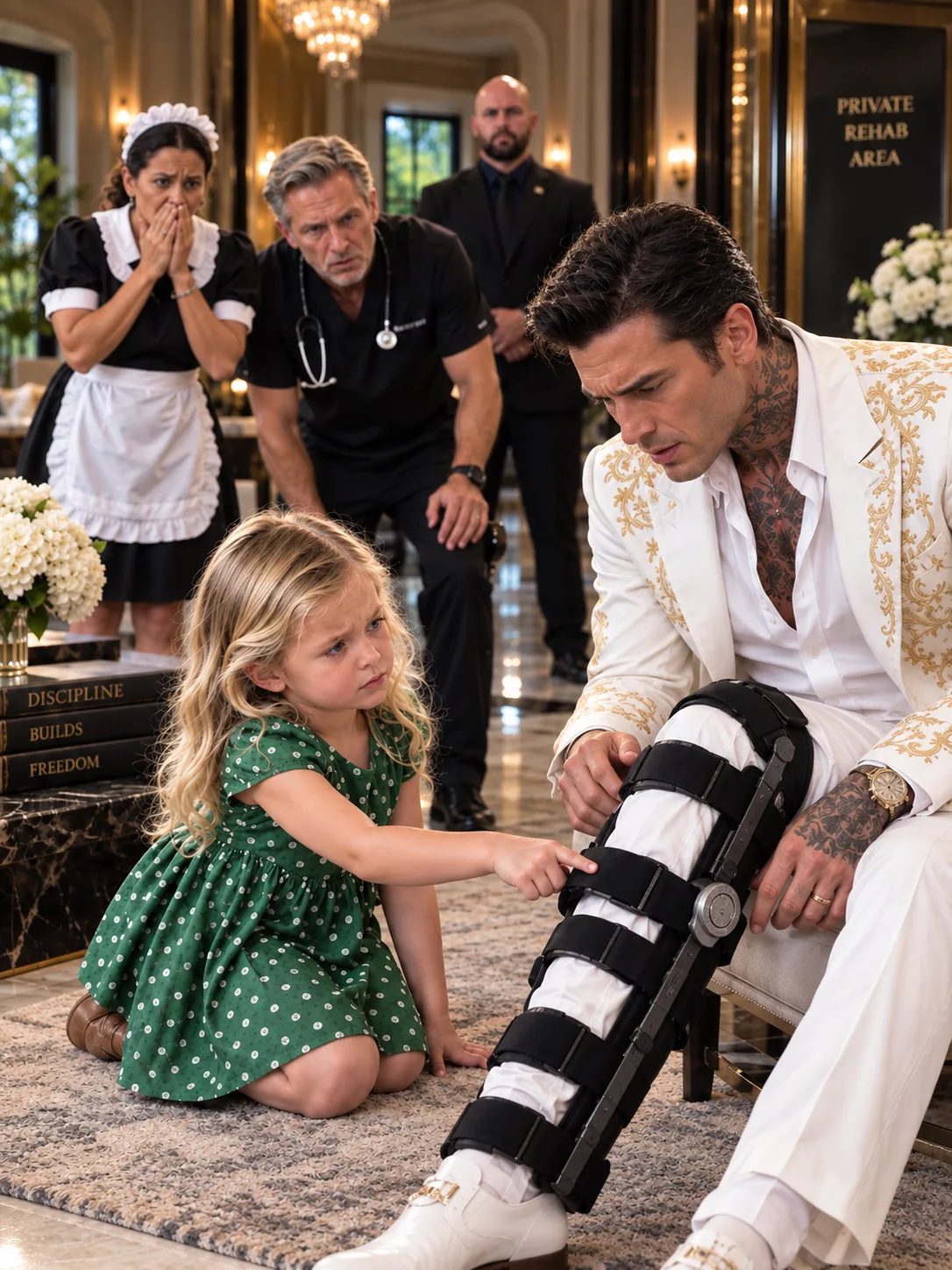 THE LITTLE GIRL WHO TOUCHED THE MAFIA BOSS’S LEG BRACE—AND UNCOVERED THE BETRAYAL INSIDE HIS OWN HOUSE