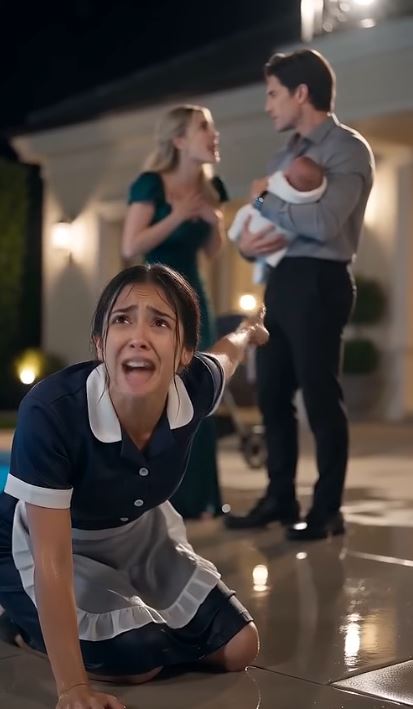 Full Story :  She pointed at me and screamed, but she forgot one detail about the handle on the stroller.