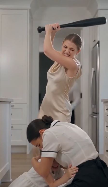 Full Story : He came home to his fiancée holding a hockey stick over his bruised housekeeper , his fiancée’s dark secret was exposed.