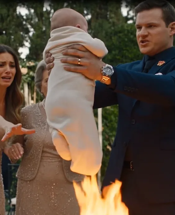 "I came home three days early and walked in on my wife's lover dangling my kid by the shirt over a blazing stove."
