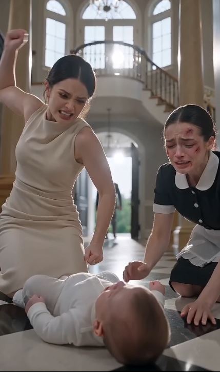 Full Story : The billionaire husband kicked Found His Baby Crying on the Floor—But the Secret Hidden Upstairs Was Far More Terrifying