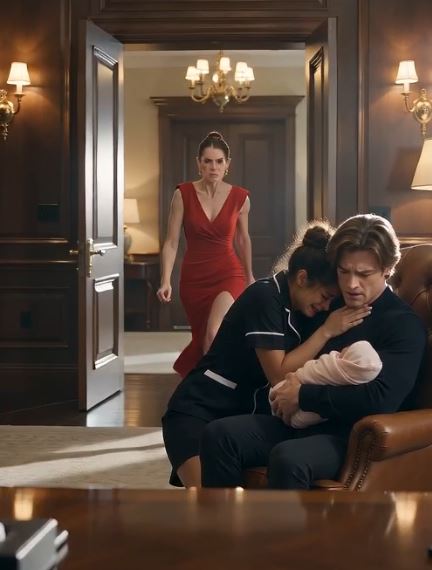 A billionaire’s baby screamed for nearly an hour—until a new maid held her and the crying stopped. Then the child’s mother walked in, saw the impossible bond, and one violent slap exposed a secret no one in the mansion was ready to face.
