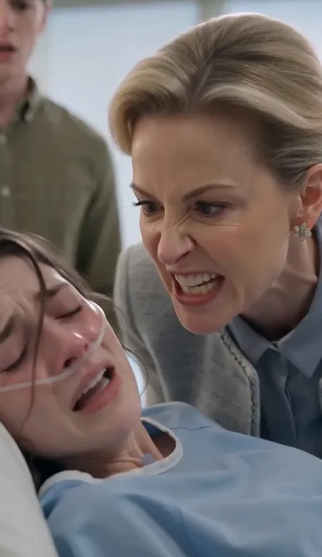 A terrifying scene of betrayal unfolded inside the hospital ward as a young female patient fought for her life