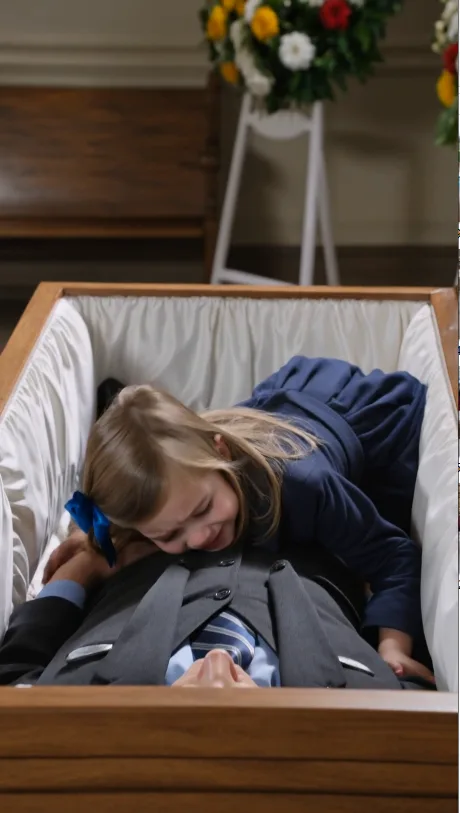 The grieving mother screamed in absolute horror when her sweet little girl refused to leave her supposedly dead father inside the open casket, whispering that his hands were still completely warm, which led to a shocking discovery hidden beneath the surface.