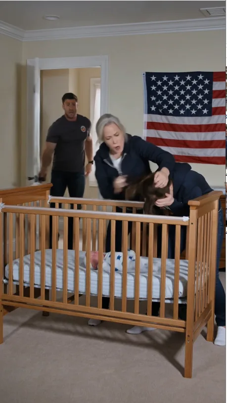 Walking into the nursery, he saw his mother brutally attacking his crying wife over the baby crib
