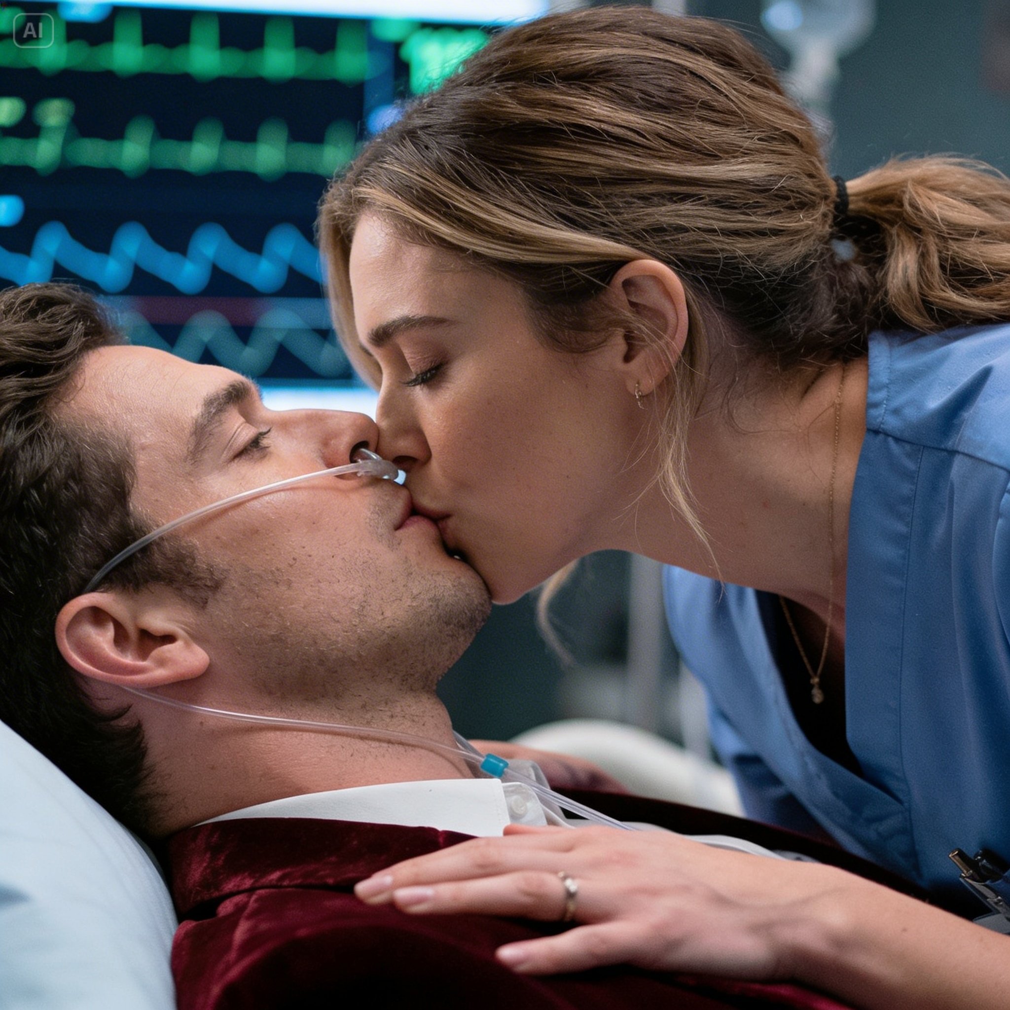 “A NURSE KISSED A COMA PATIENT THINKING HE WOULD NEVER WAKE UP… BUT SECONDS LATER, HE OPENED HIS EYES AND EMBRACED HER.”