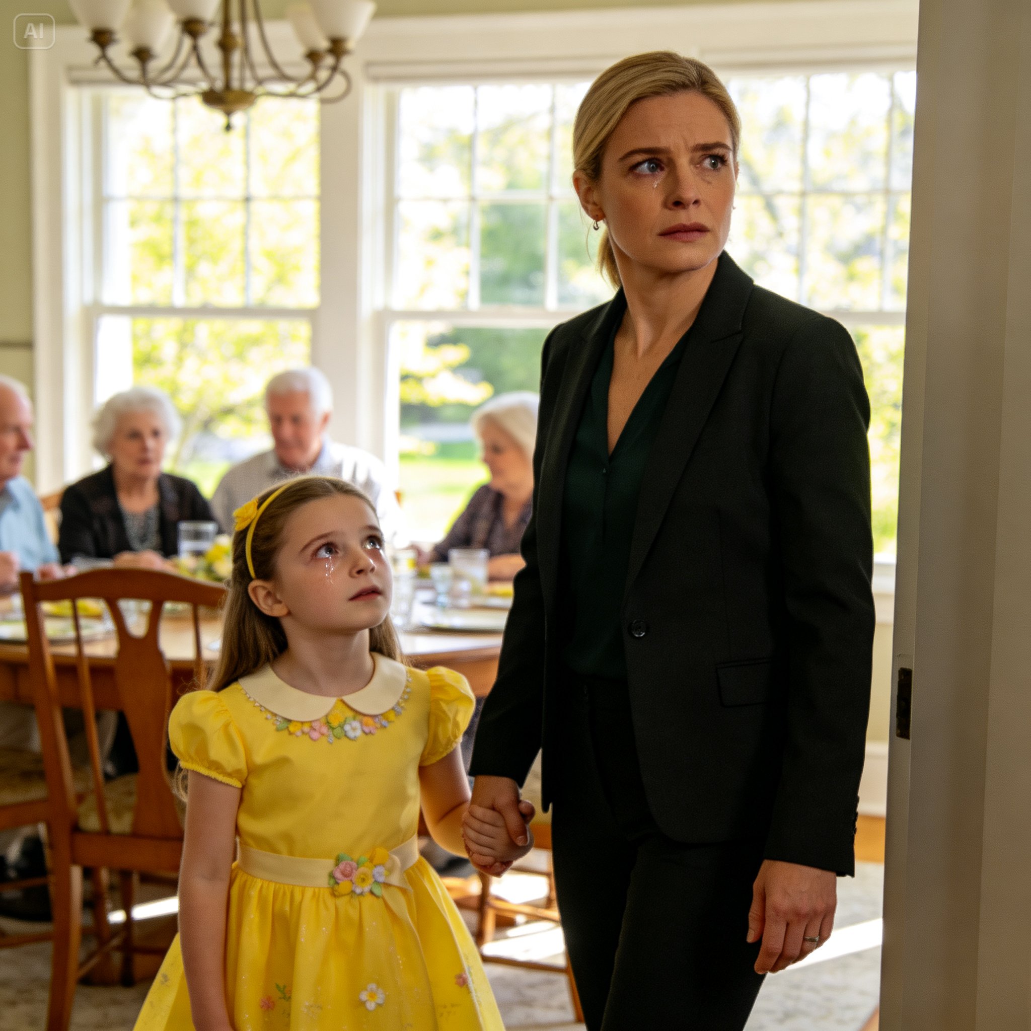 At Easter Lunch, My Dad Looked At My 7-Year-Old Daughter And Said, “Next Time, Just Come Alone.” She Went Silent. In the car, she broke down asking, “Do they not need me?” I walked out without a scene. One hour later, my mom wasn’t texting to apologize — she was demanding to know why her card stopped working. I replied with four cold words. By nightfall, my sister was on a plane, and my parents had no idea their entire safety net was about to disappear.