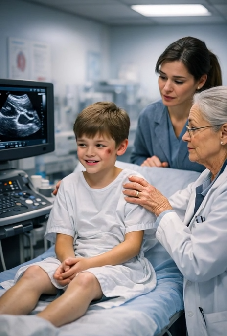 THE DOCTOR LOOKED AT THE ULTRASOUND, TURNED PALE, AND ASKED ME SOMETHING THAT MADE MY BLOOD RUN COLD: “MA’AM… IS YOUR HUSBAND HERE?