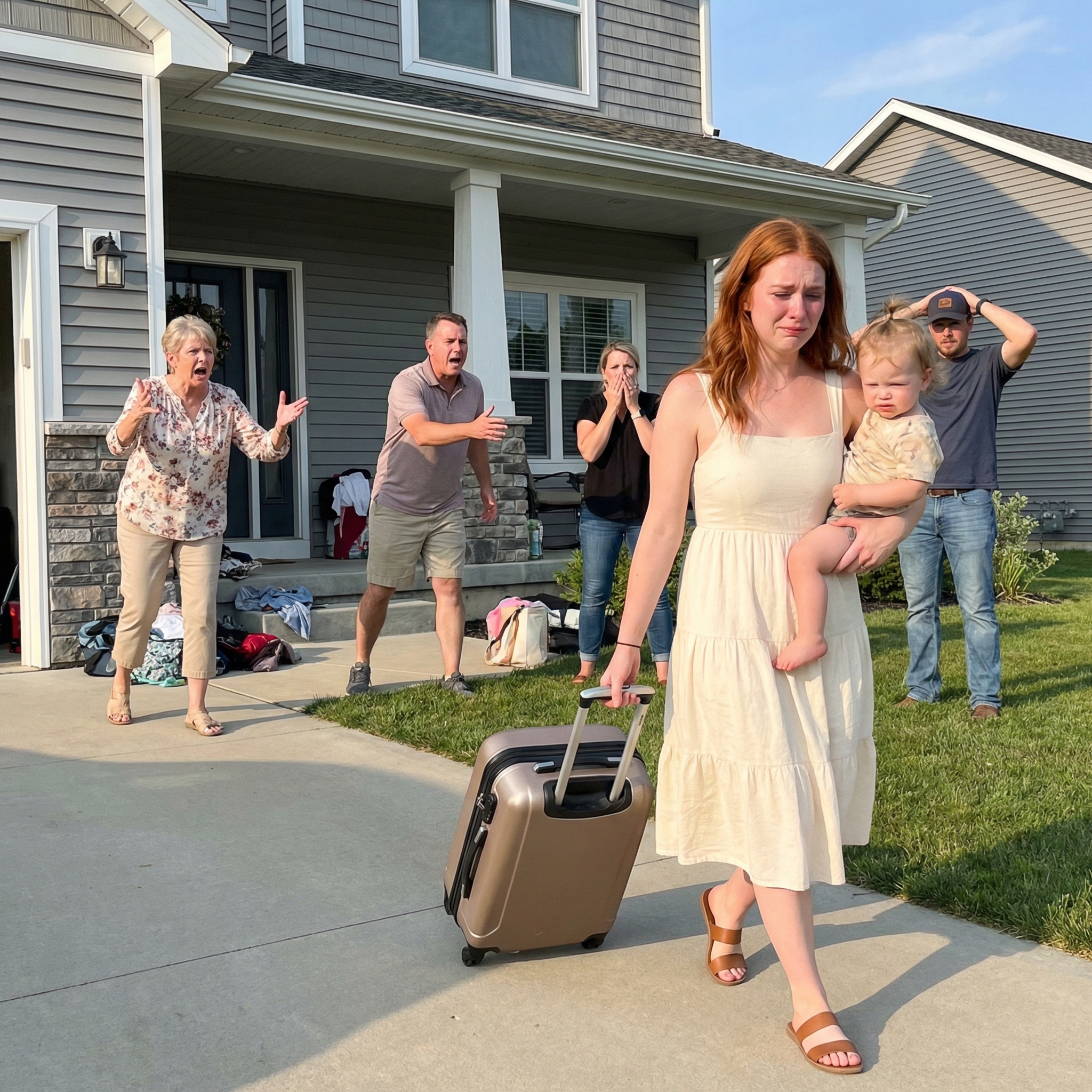 My mother-in-law told me to quit my job and become their full-time maid. When my husband said I could leave my career or leave the house with my child, I chose the door