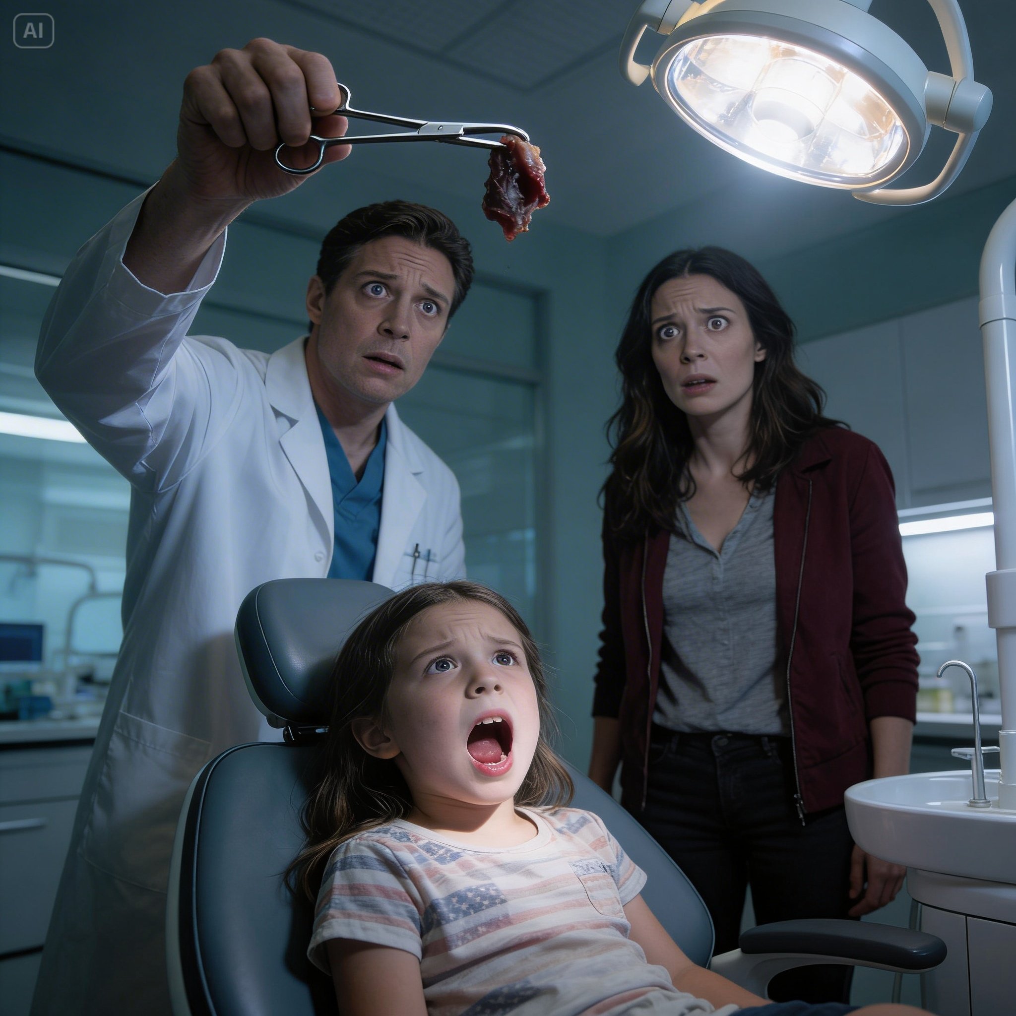 My daughter wouldn’t stop complaining that her tooth hurt, so I took her to the dentist. In the middle of the exam, the dentist reached in with a pair of tweezers and pulled something out from her gums. Then he suddenly went still. “This… isn’t any kind of dental device,” he said. A second later, he placed something in my hand that should never have been found inside a child’s mouth