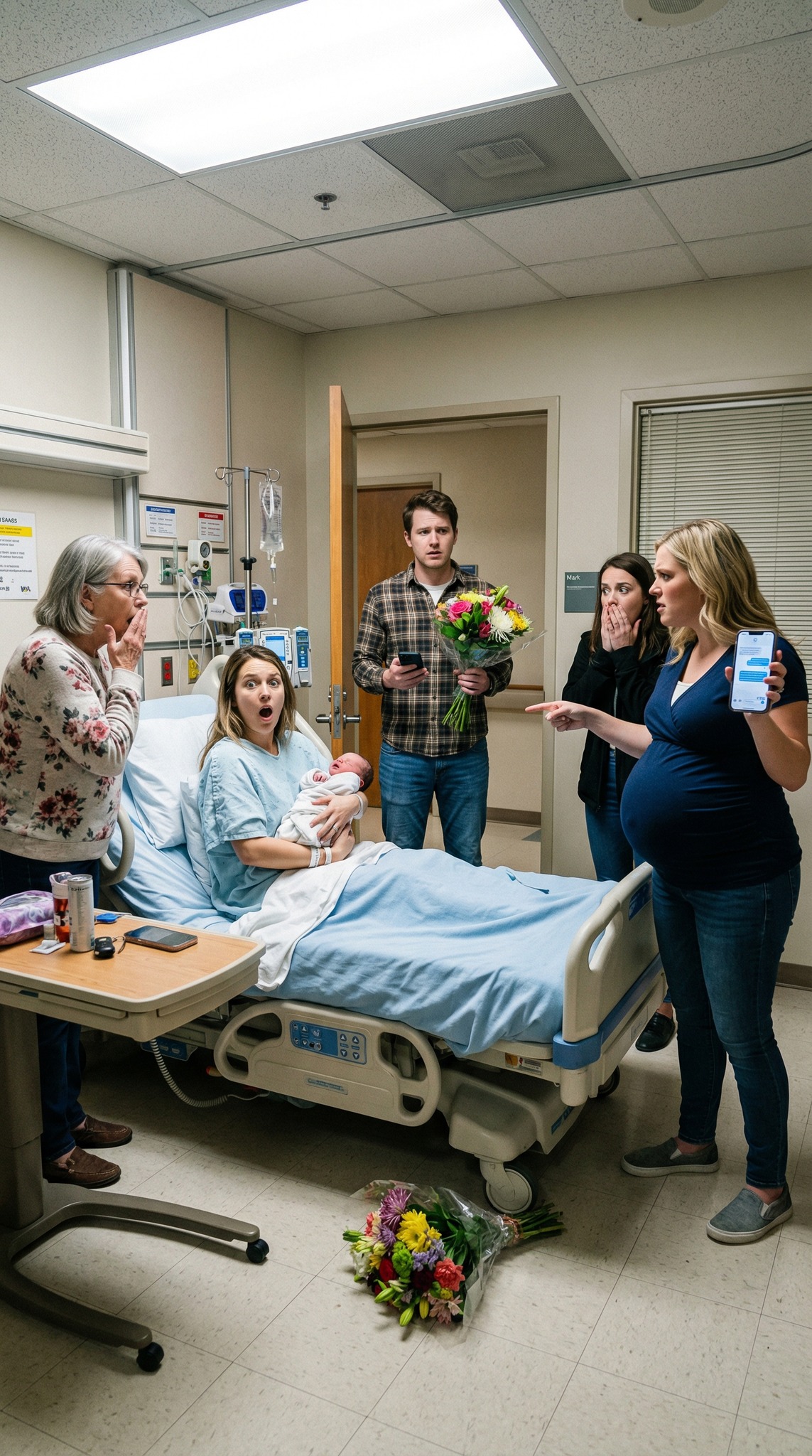 As I cradled my newborn, my mom rushed in, beaming.