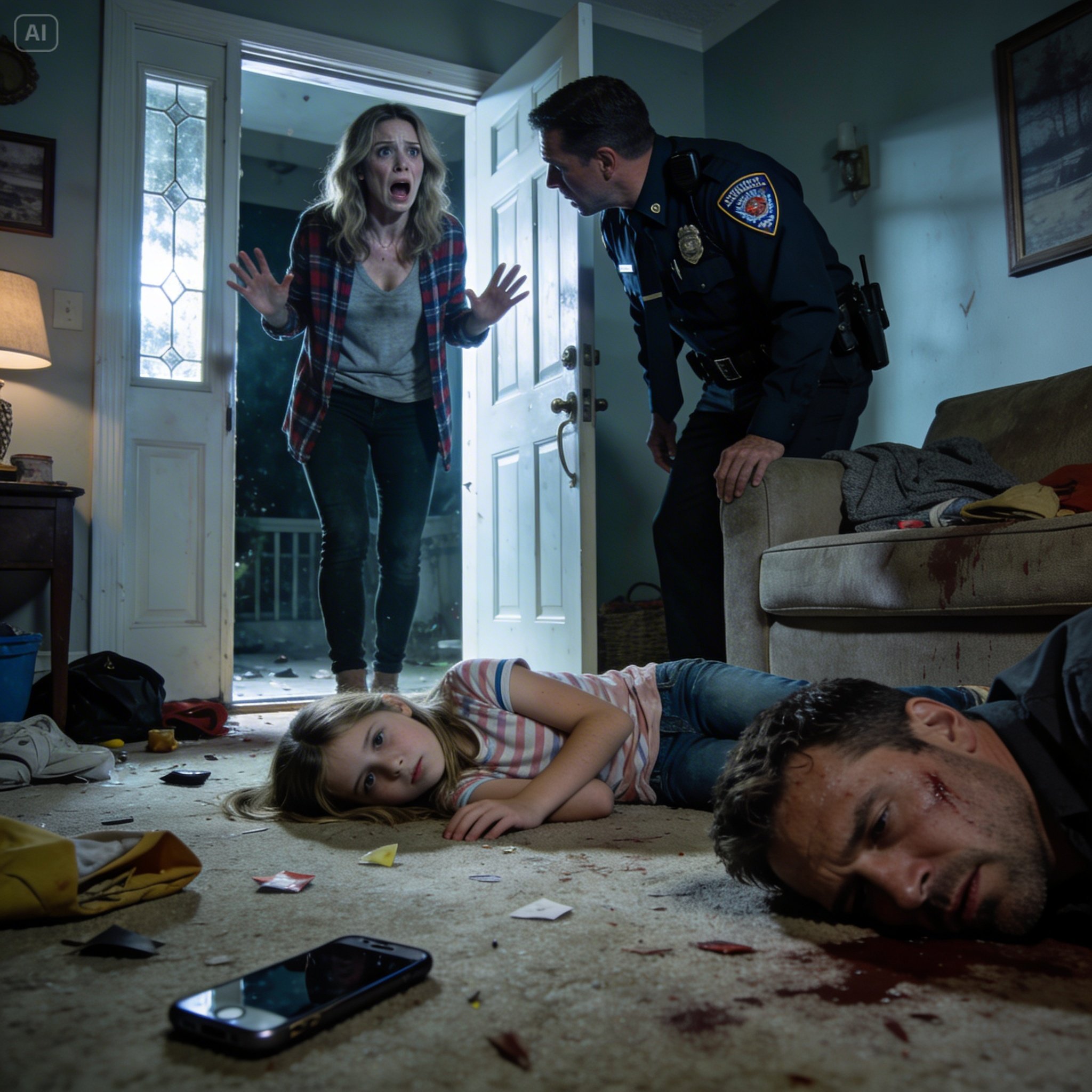 While I was at work, my 10-year-old daughter called me, her voice trembling. “Mom… please help! Come home right now