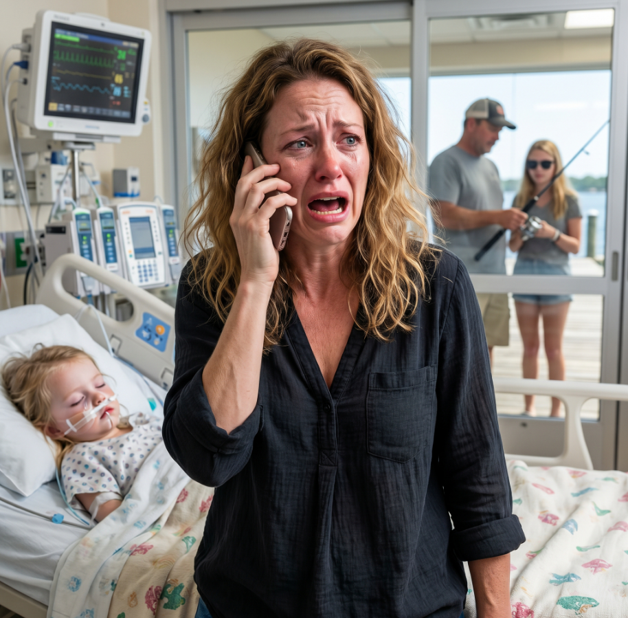 For three days, my daughter fought for her life in the ICU while my husband claimed he needed a break and ran off to a lake house with his secret girlfriend, spending my dead mother’s inheritance. Broken, exhausted, and betrayed, I called my brother and told him, take everything from him!