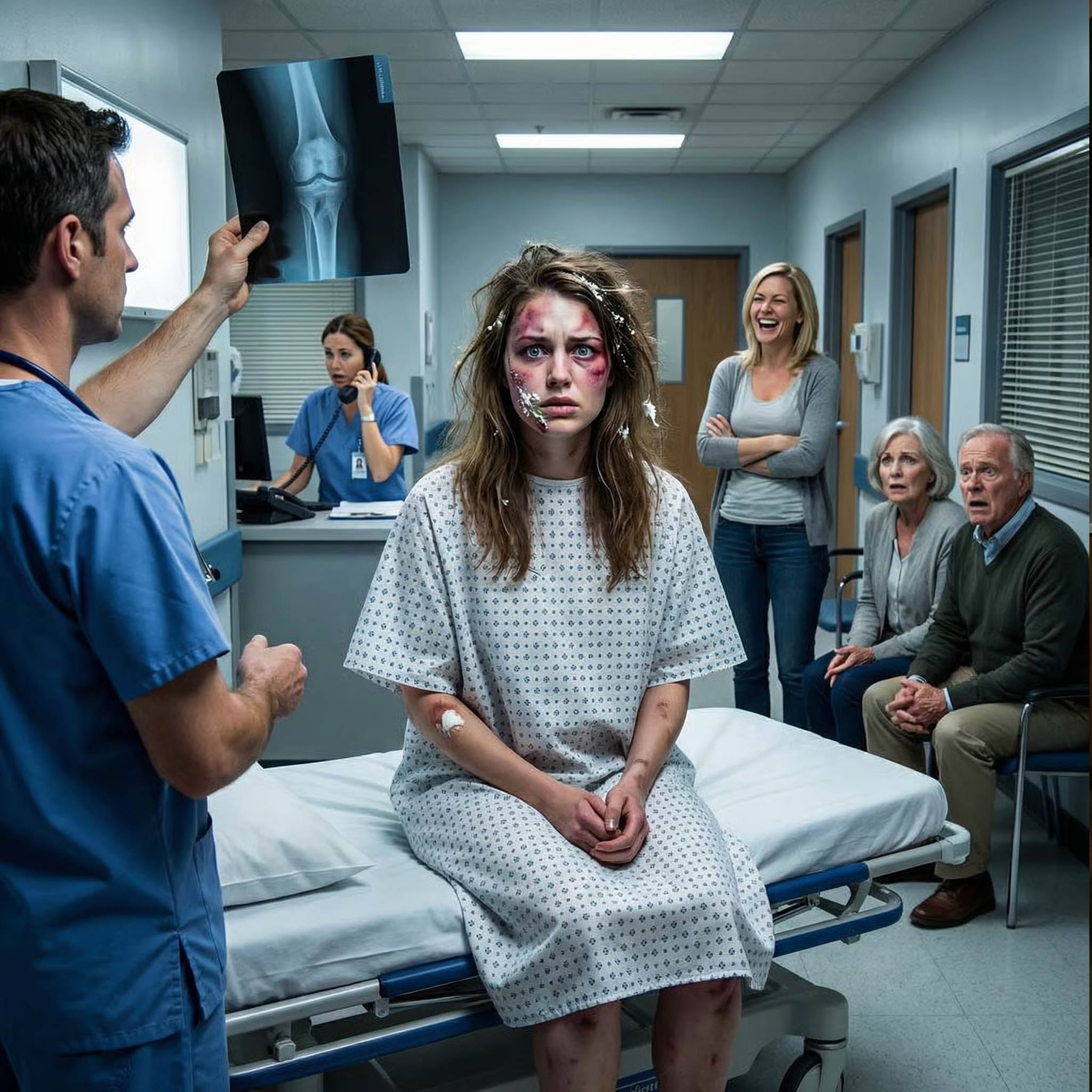 “I thought it was a joke—until I tasted blood under the frosting. ‘Relax, it’s just cake,’ my sister-in-law laughed as my parents lay stunned on the floor