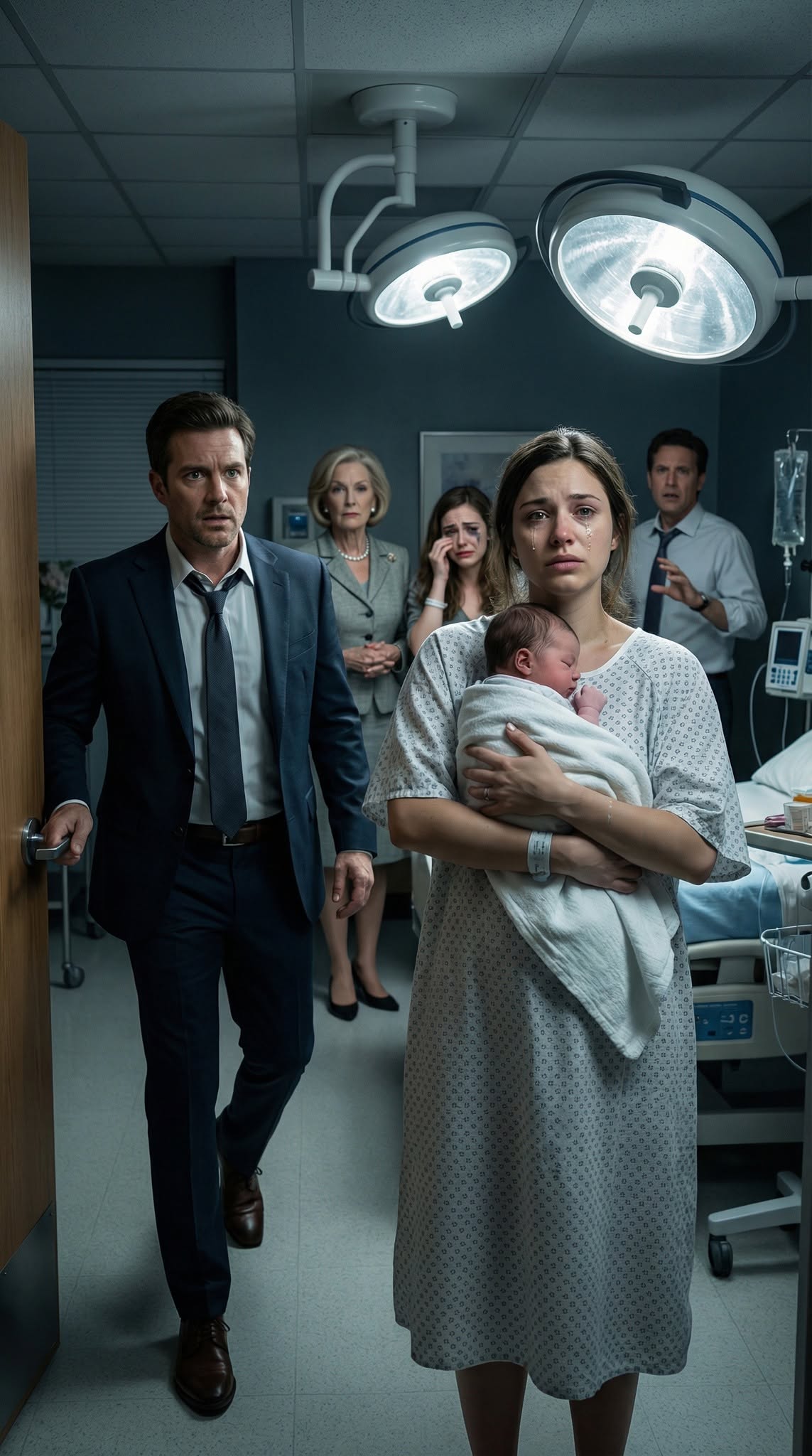 They laughed when my contractions hit in the middle of the family gathering. “Don’t tell me you still don’t know who the dad is,” my aunt sneered