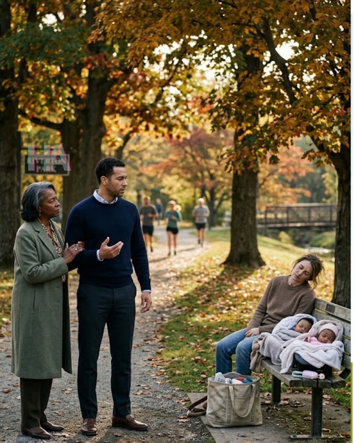 HE WAS TAKING A QUIET WALK THROUGH THE PARK WITH HIS MOTHER… THEN HE FROZE WHEN HE SAW HIS EX-WIFE SLEEPING ON A BENCH, WITH TWO BABIES BESIDE HER… AND WHAT HE LEARNED NEXT CHANGED EVERYTHING