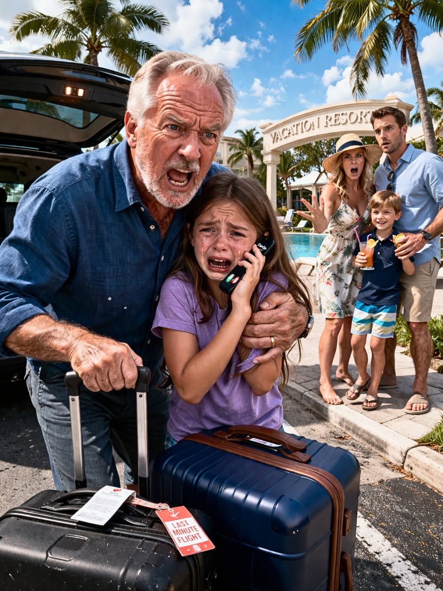 My 8-year-old adopted granddaughter was left at home while my son and his wife took their biological son. She called me at 2:00 AM crying, 'Why Grandpa?' I booked last-minute tickets and within 12 hours we crashed their vacation!