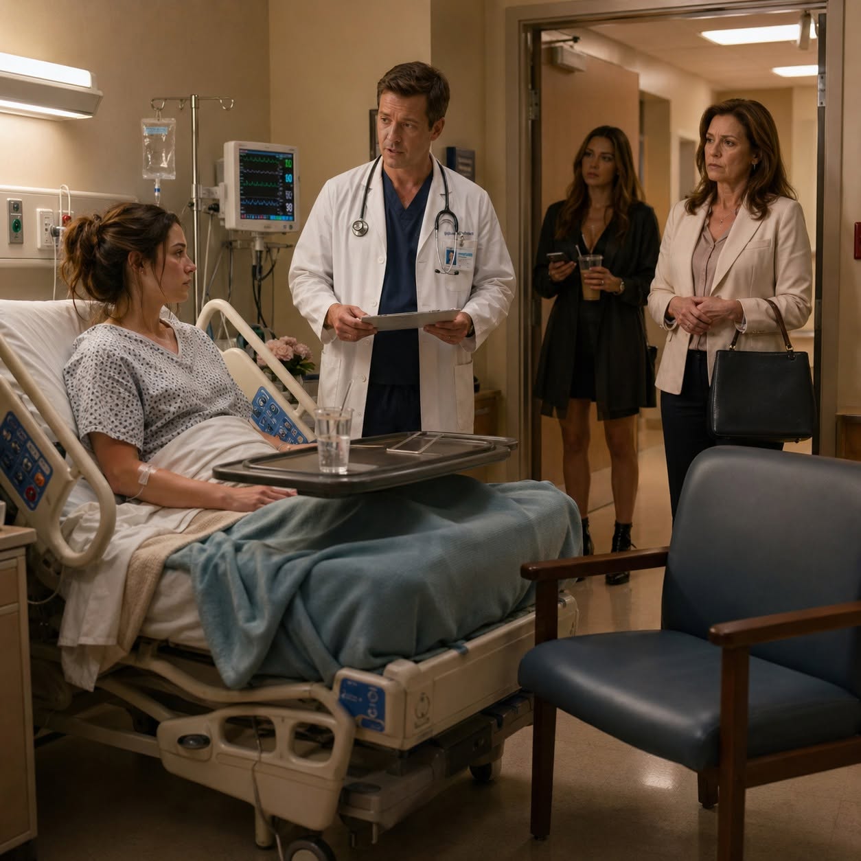 My family called my hospital stay a stunt, but when the doctor asked who had been bringing me food, my mother looked at the door before she looked at me