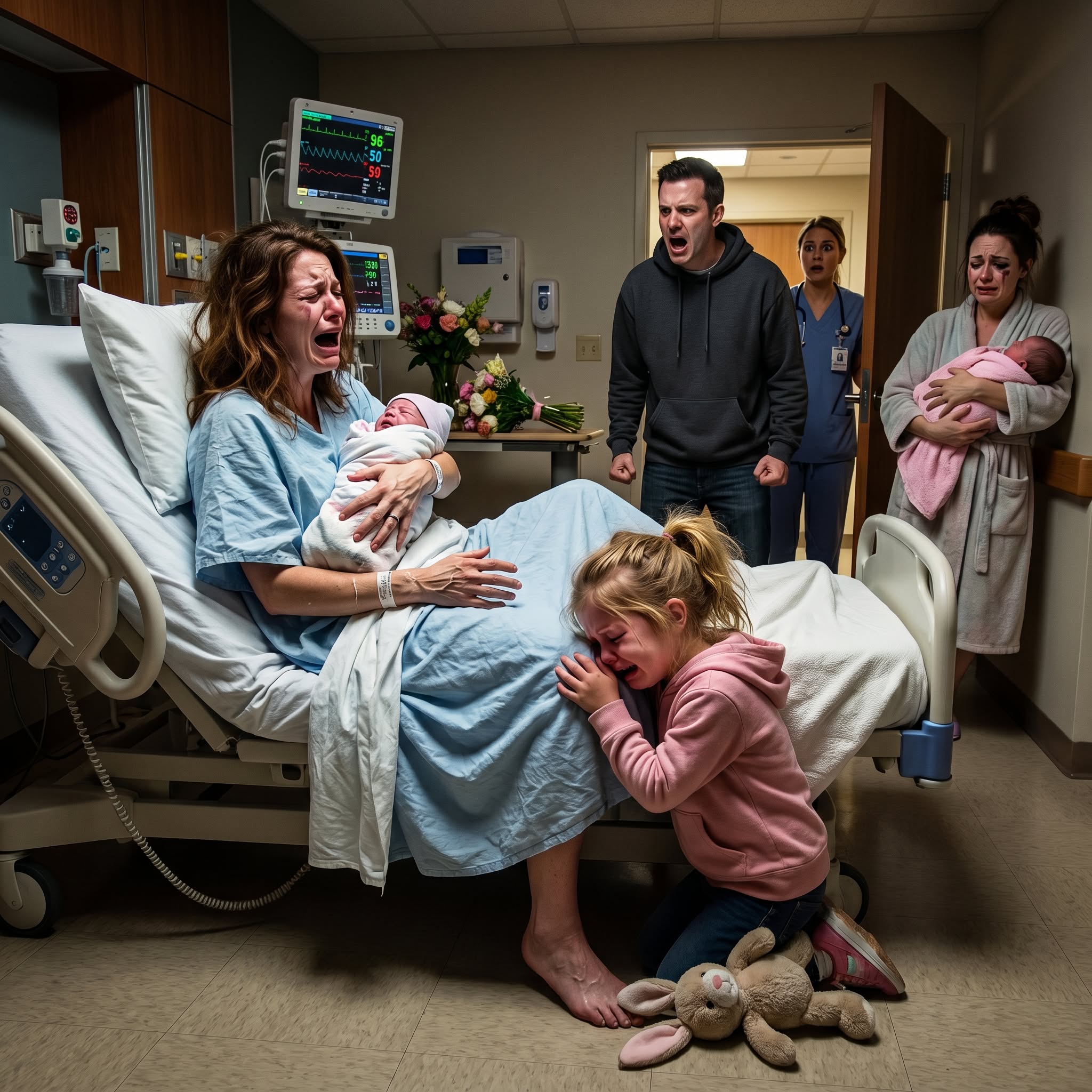 “My 9-Year-Old Burst Into Tears After Seeing Her Newborn Sibling — What She Whispered Next Terrified Me”