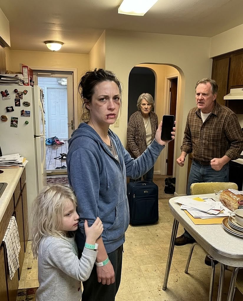 When I brought my daughter home from the ER, my mother had already thrown all our belongings outside