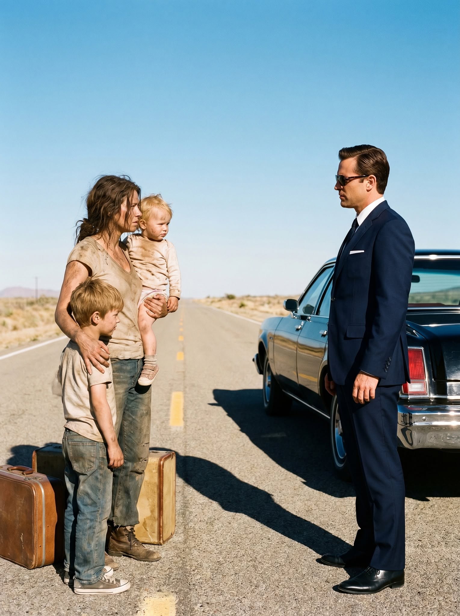 I was stranded on a desert highway with my two kids, 47 cents in my pocket, and zero idea that a billionaire's car was about to pull over and change everything