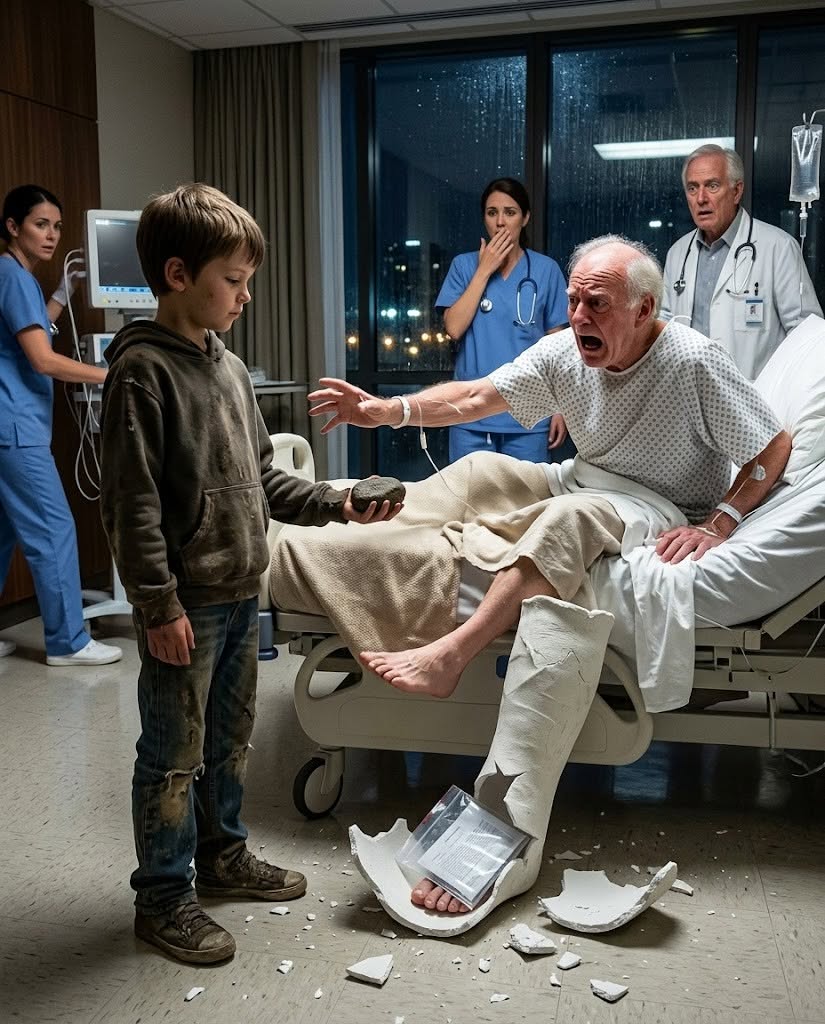 The private hospital suite was silent except for the soft hum of high-end monitors and the rain ticking against the wall of windows above the city