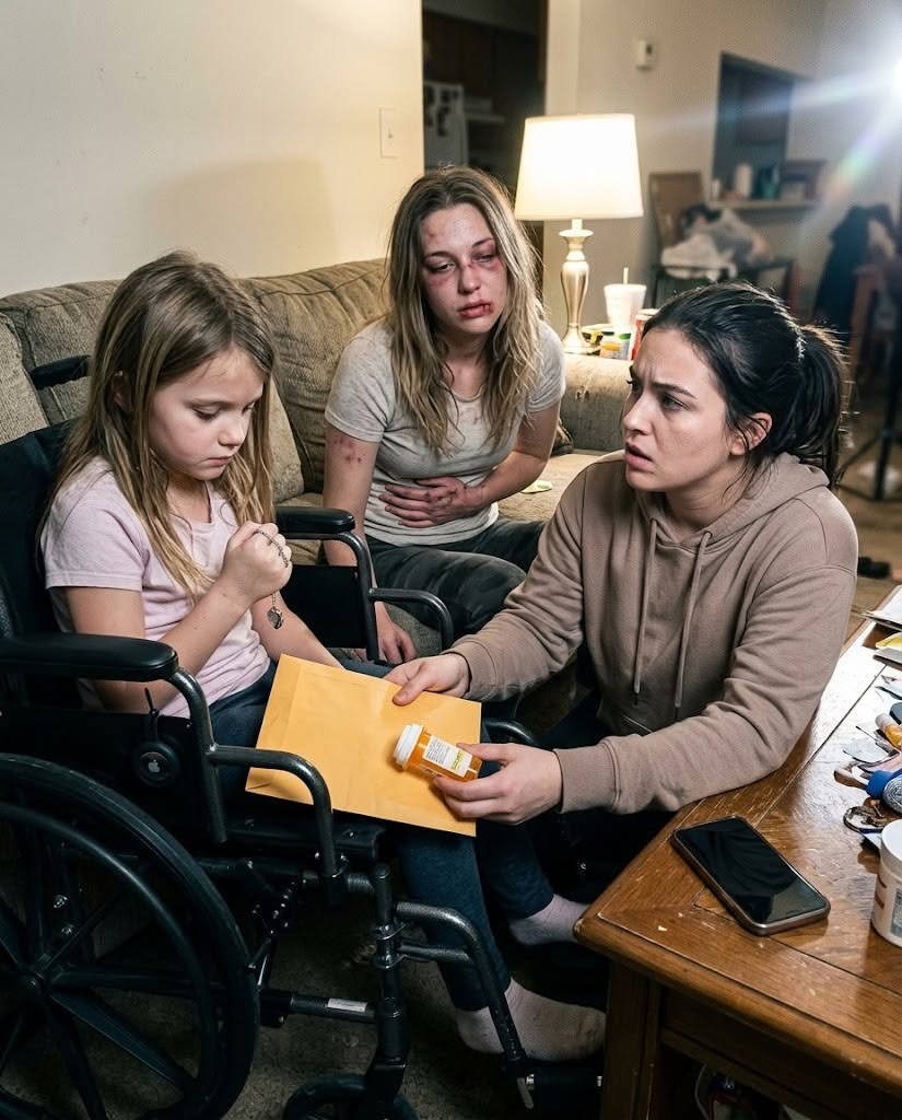 At 2:03 a.m., my sister crashed onto my porch, bruised, shaking, and pushing her daughter’s wheelchair like someone had spent the whole night trying to rip it away from her