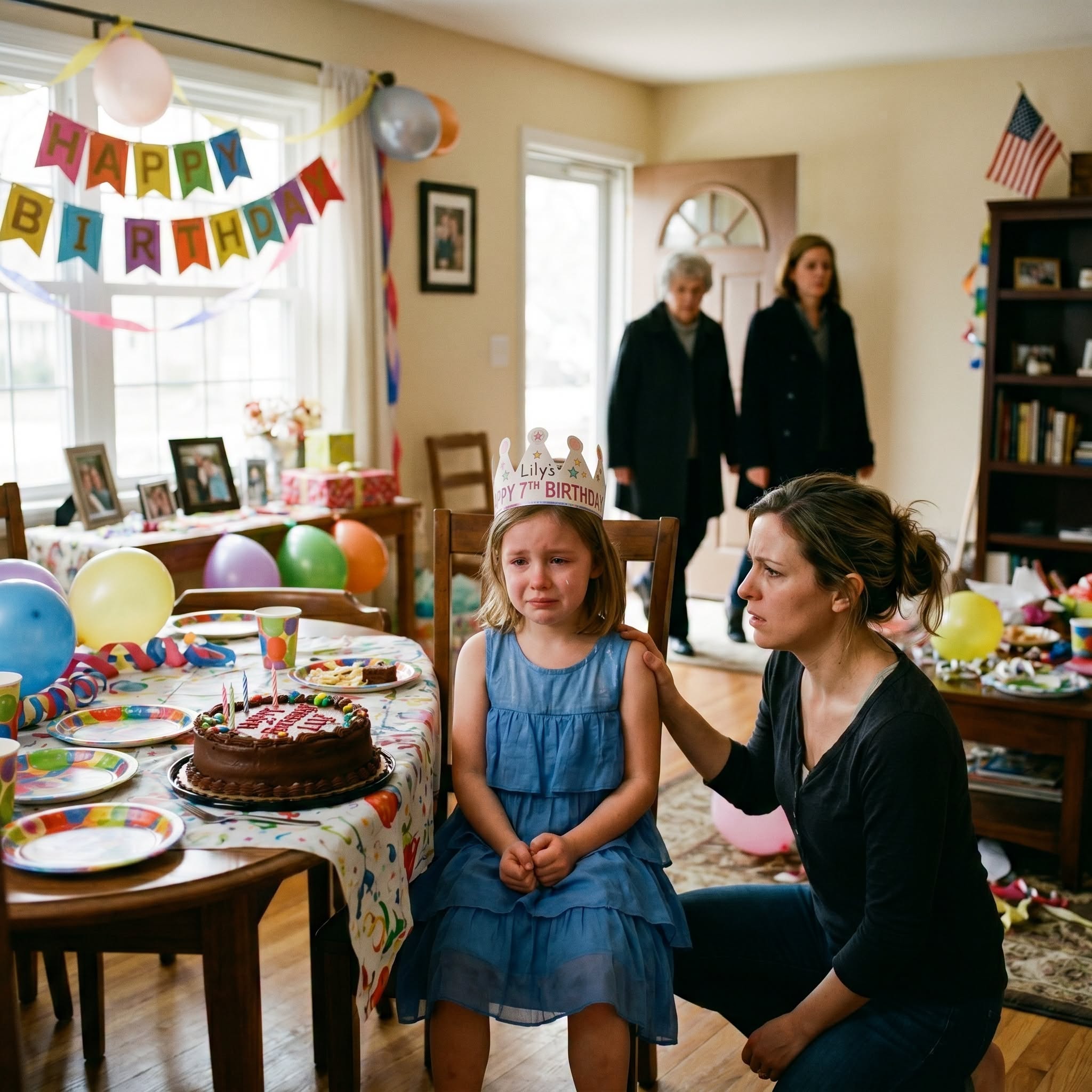 At my 7-year-old daughter’s birthday party, ten minutes in, my entire family stood up and left. “We’ve got better things to do,” my mom said, while my sister smirked