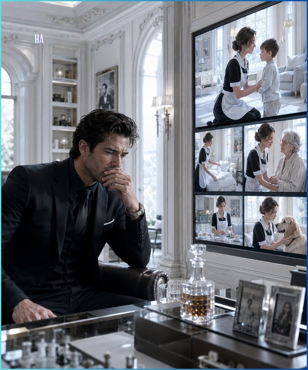 Mafia boss wanted proof against his maid, but the hidden cameras showed him the one thing he was never supposed to feel