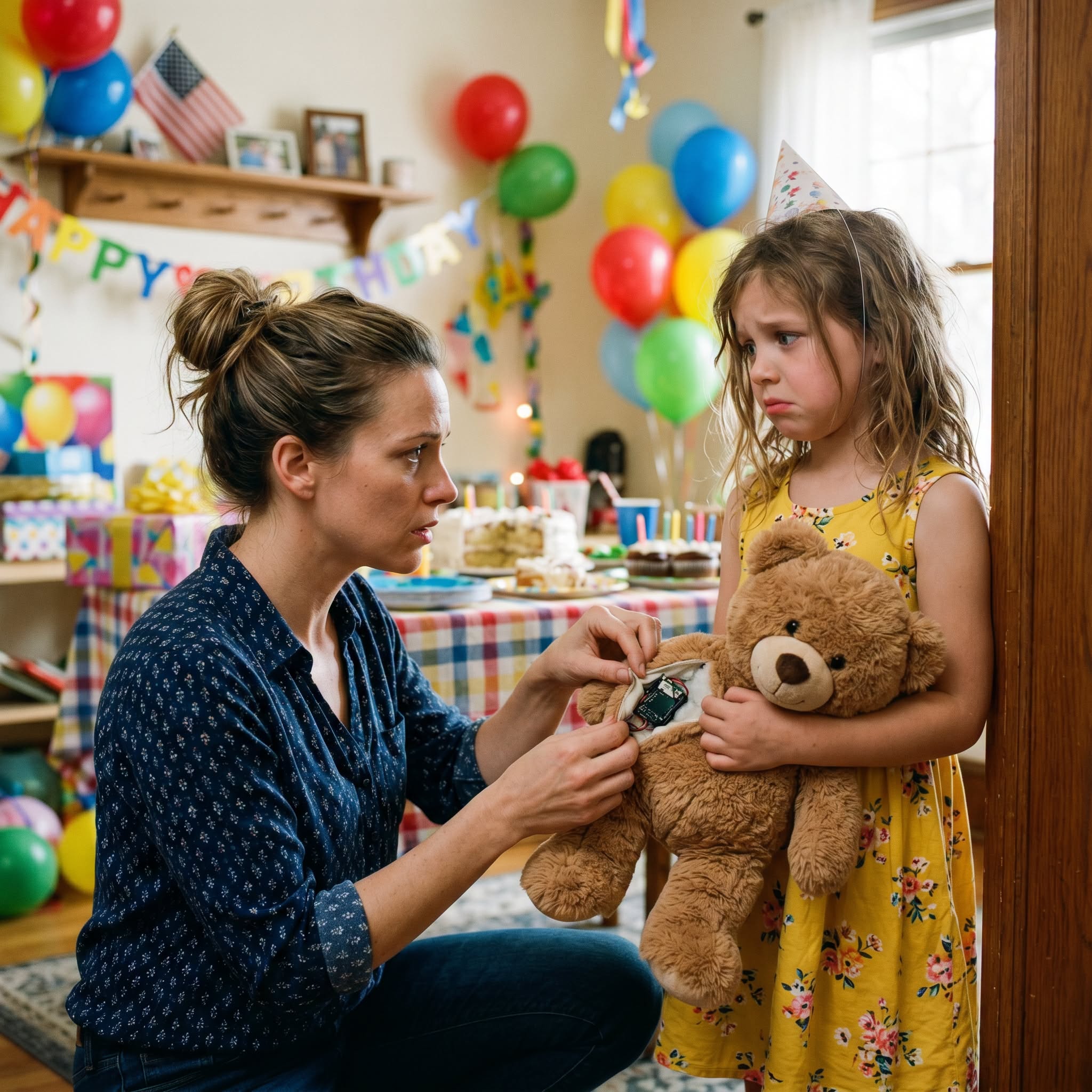 For My Daughter's 6th Birthday, My In-Laws Sent Her a Teddy Bear... When I Looked Inside, I Didn't Scream—I Called the Police