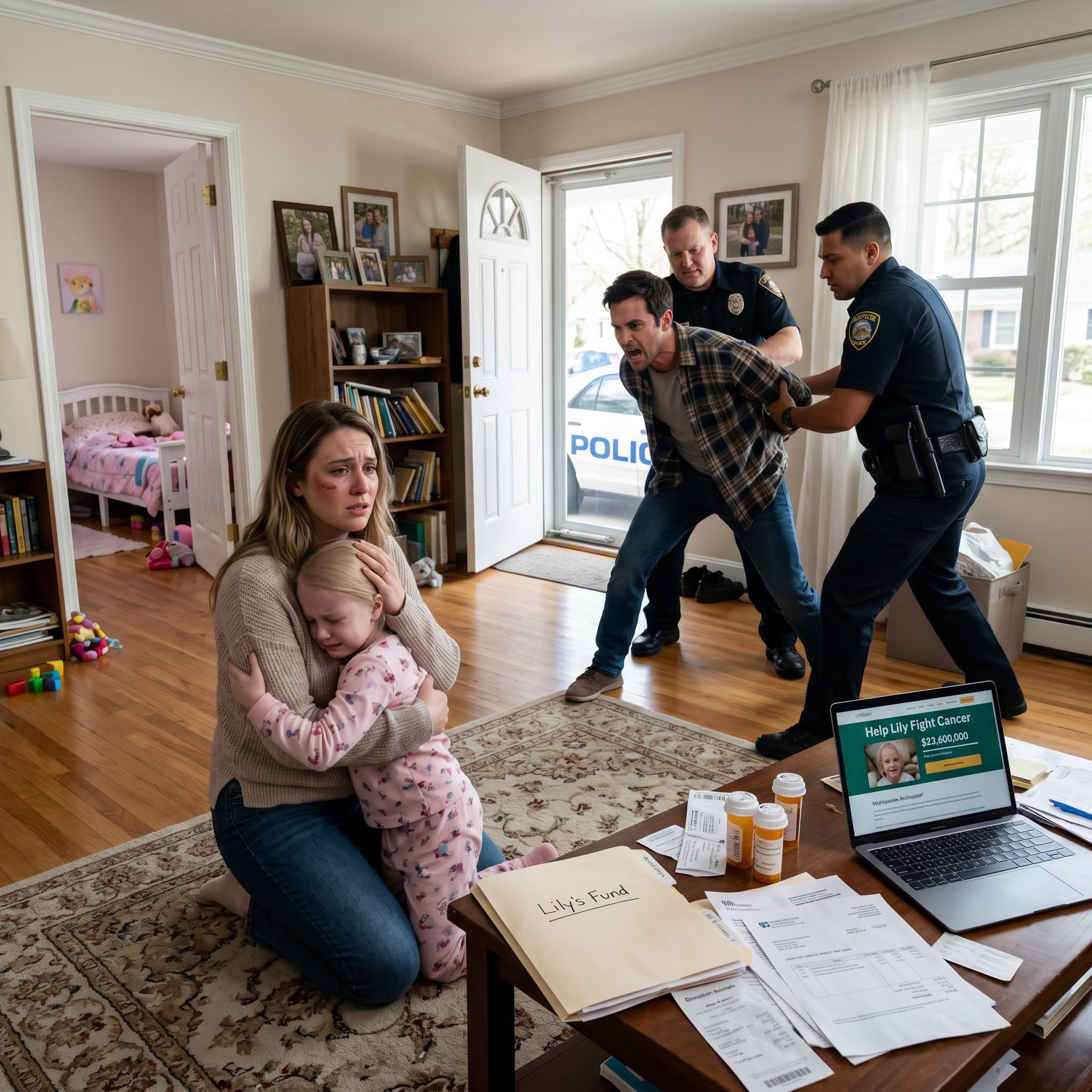 My husband slapped me while our sick daughter cried in the next room, too weak to even scream properly