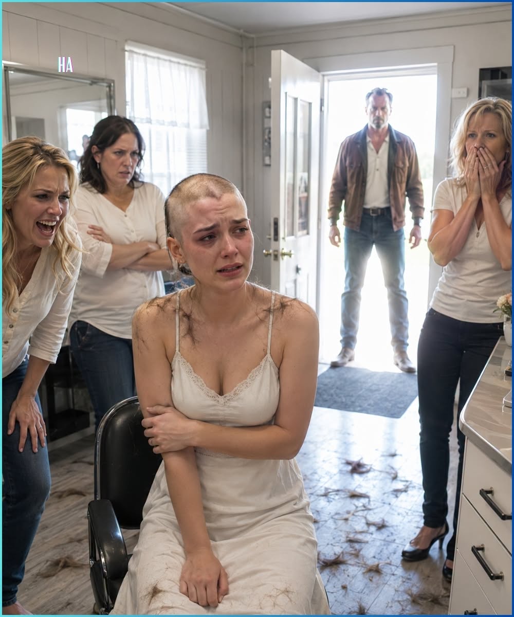 They Shaved Her Head to Shame Her Until the Father They Said Was Dead Walked In