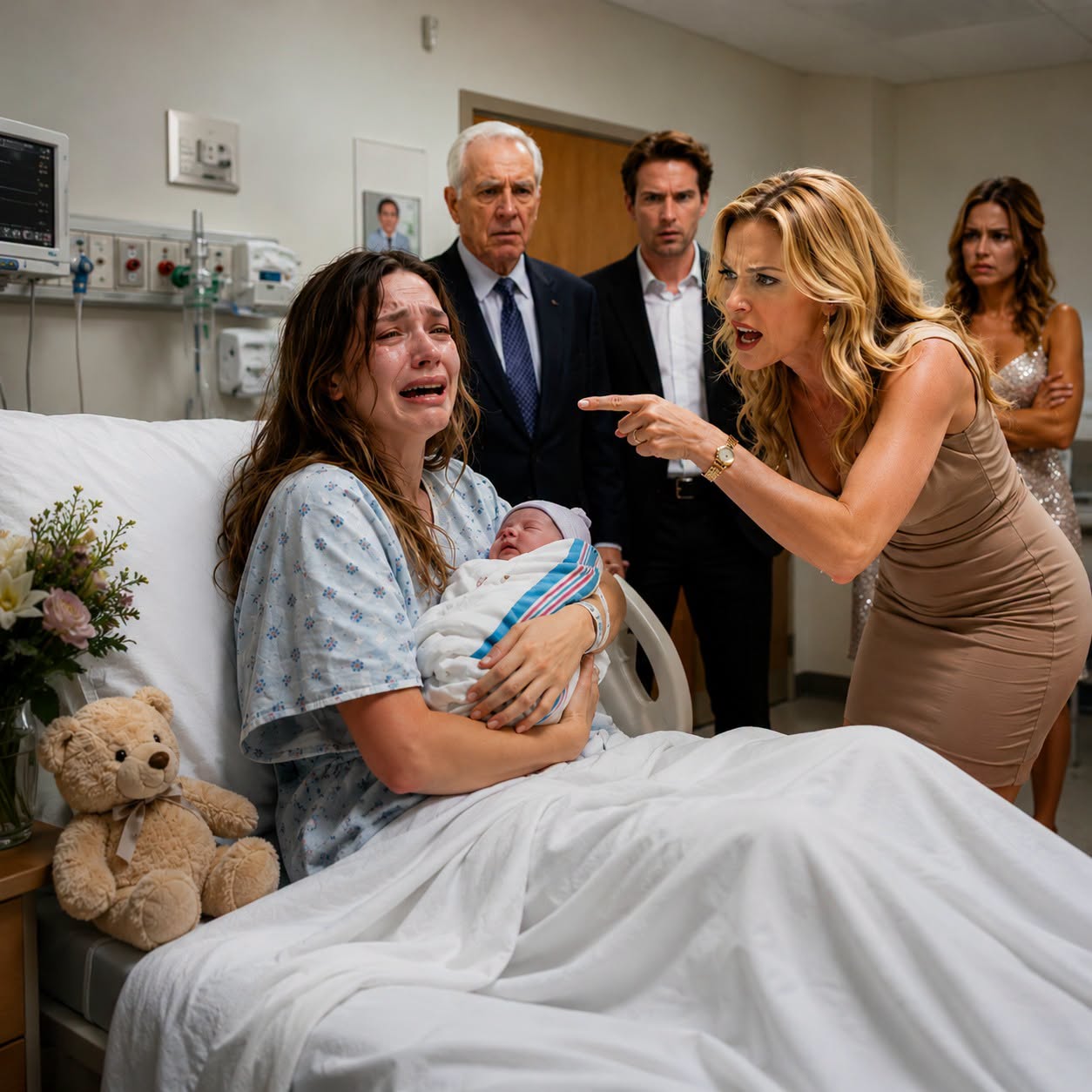 My family called my newborn a “disgrace” because his father was supposedly poor. “That child will never carry our name
