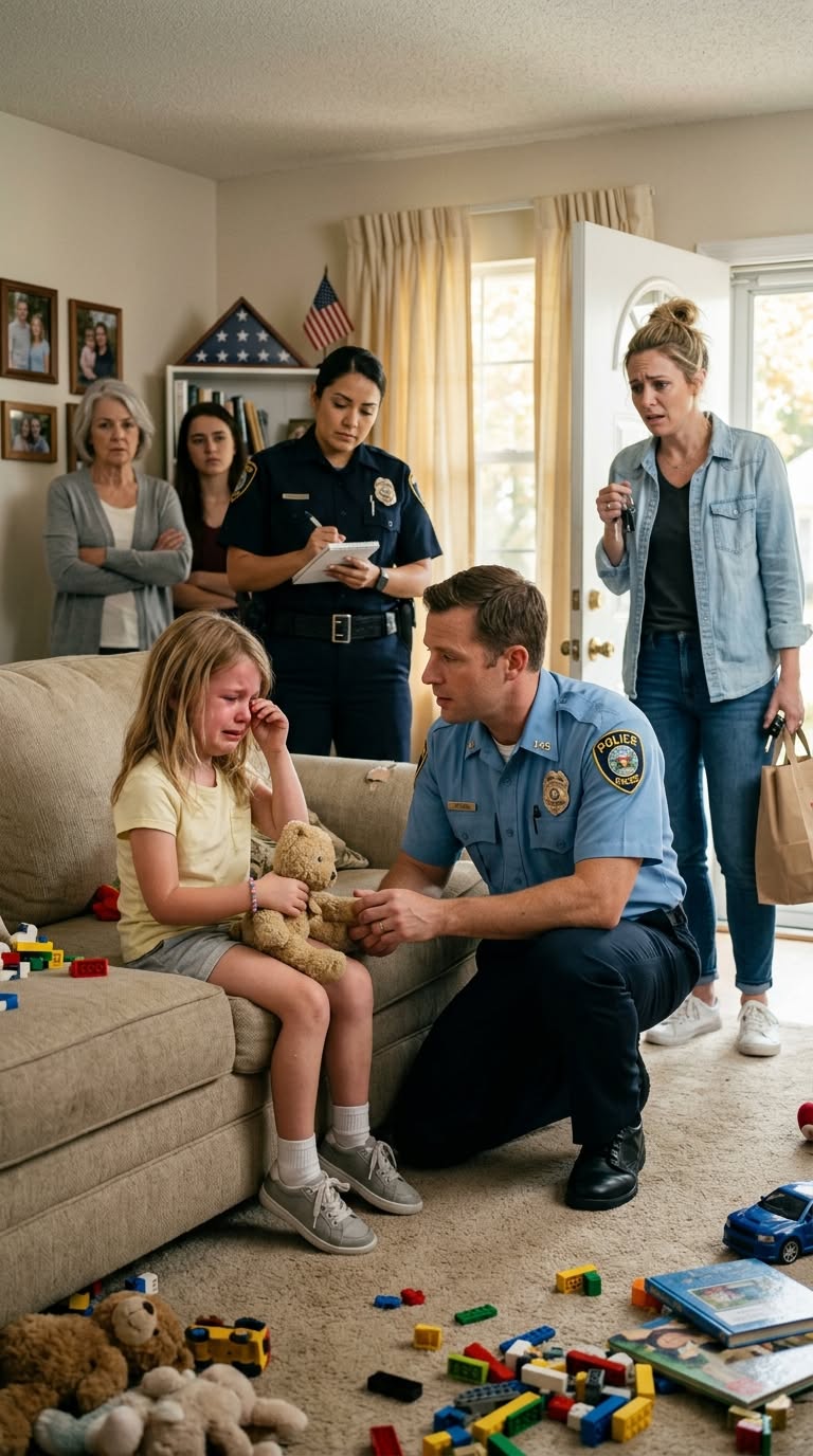 My mom and sister called the cops on my 5-year-old daughter. I came back from a work trip a day early and found her sobbing in front of two officers. She was terrified, thinking the strange men were going to take her away. I didn’t scream. I acted