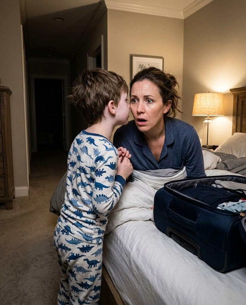 My 7-year-old son crawled into my bed trembling and whispered, “Mommy, my dad has a girlfriend and when you travel he’s going to take all your money