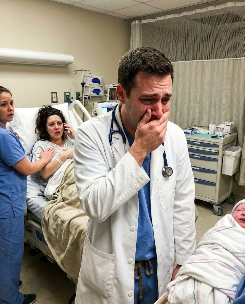 New She walked into the hospital alone to give birth… and minutes after her baby arrived, the doctor looked at him — and suddenly broke down in tears