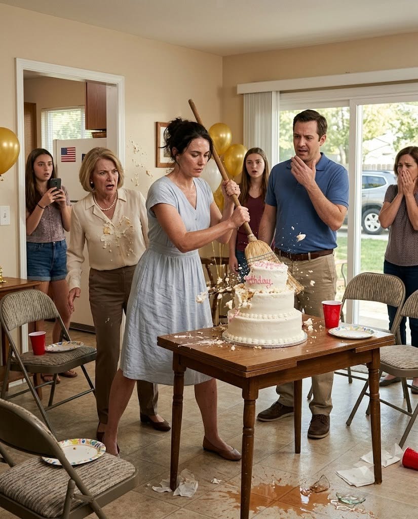 My husband humiliated me on my birthday. He handed me a broom and said, "Now you can finally fly away and disappear from my house