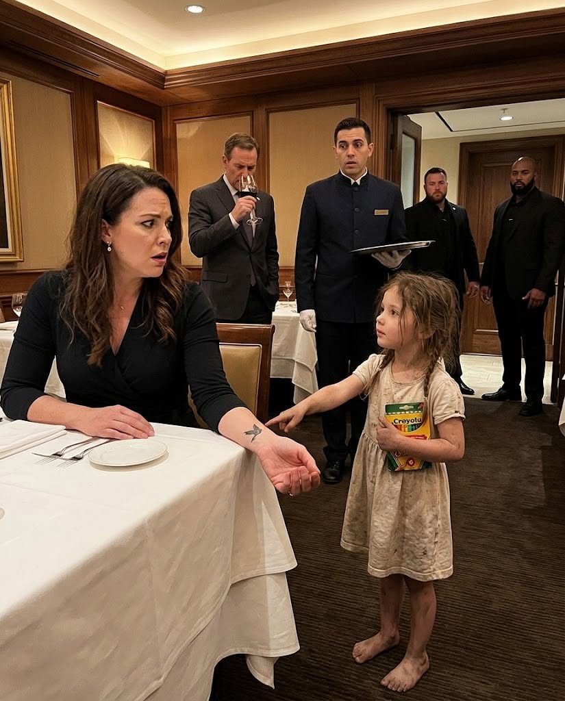 A barefoot six-year-old pointed at the tattoo on a billionaire CEO's wrist in Manhattan's most expensive restaurant and whispered: