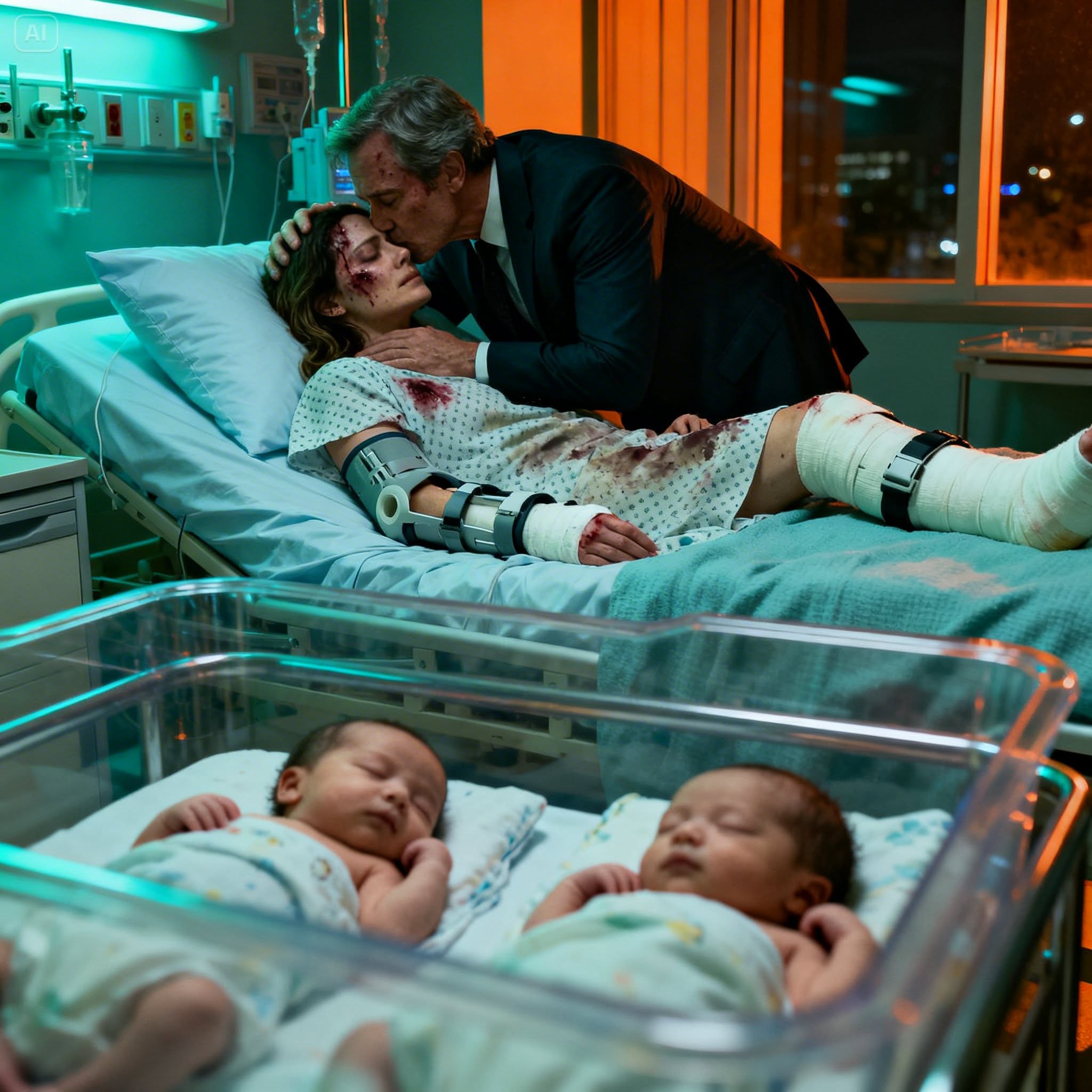"I never told my husband that I was the real owner of the empire he believed was his. Just hours after delivering our twins by C section, he and his mistress handed me divorce papers
