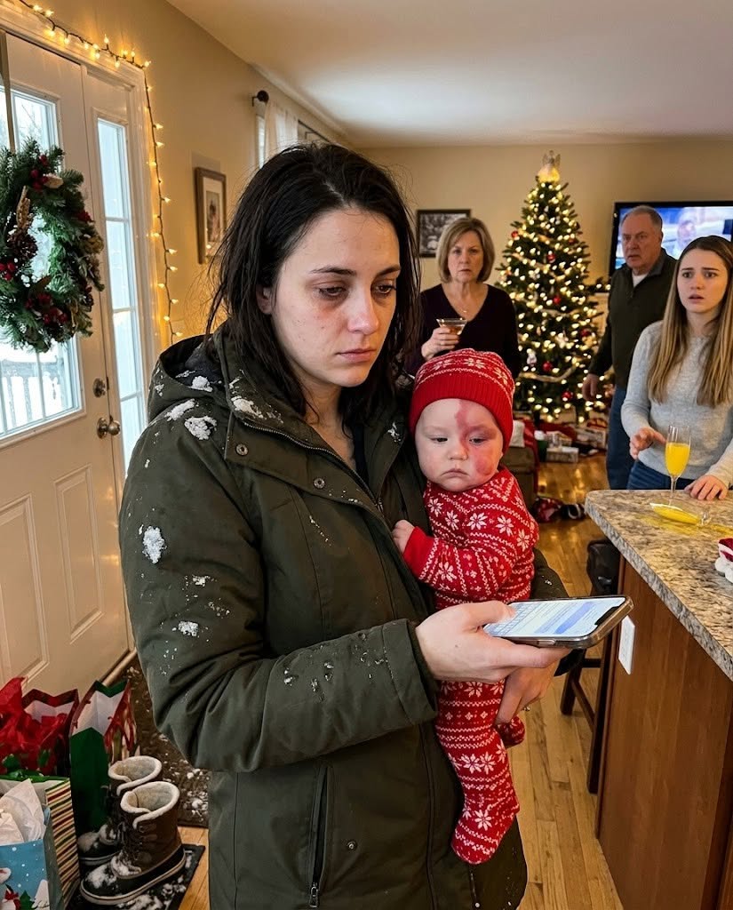 Christmas was supposed to smell like cinnamon, pine needles, and forgiveness, but the second I stepped through my parents’ front door, the air turned cold