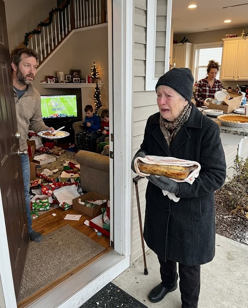 My son told me not to come until the presents were opened, the breakfast dishes were done, and the real part of Christmas was already over.