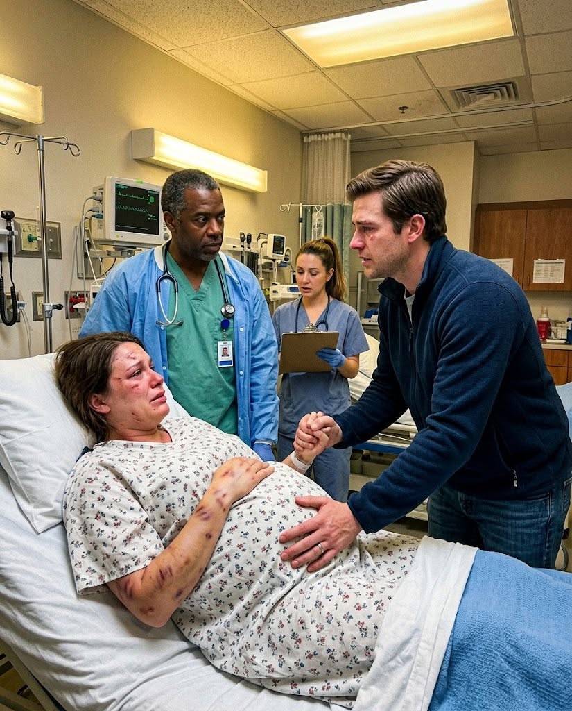 My husband beat me so badly that I was five months pregnant, bleeding internally, with three broken ribs—yet he stood at my bedside crying